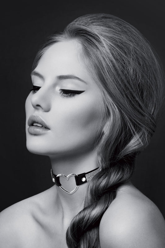 Votre bijoux "Pour toi" - Collier coeur strass
