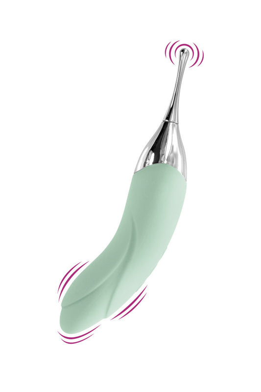 YOBA- Accuracy, vibromasseur et stimulateur de clitoris 2 en 1 vert